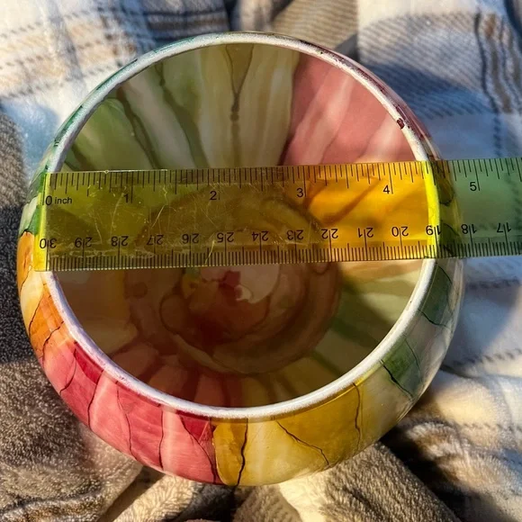 Colorful Vidi Italian made Glass Art Vase - Picture 8 of 9